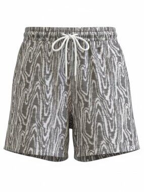 Mode Of One Elastic Waistband & Drawstring Shorts - Size Medium - Bright White